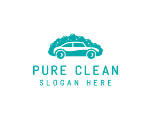 Car Cleaning Bubble Wash logo design