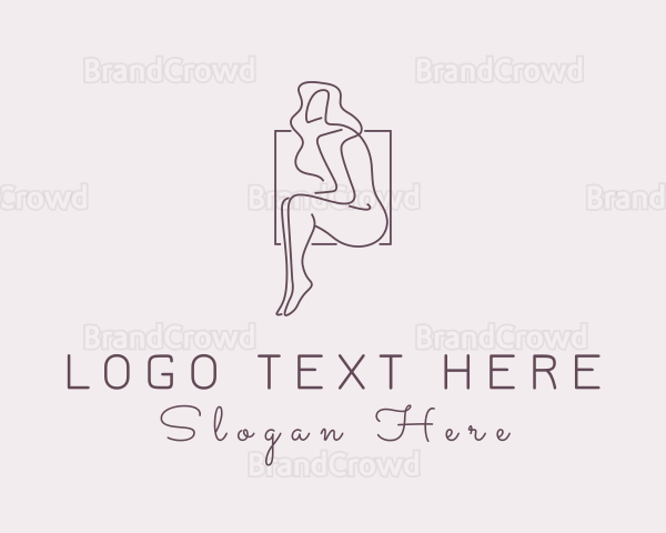 Woman Naked Model Logo