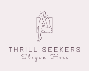 Woman Naked Model logo design