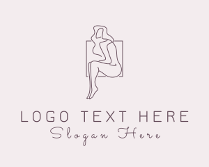 Self Care - Woman Naked Model logo design
