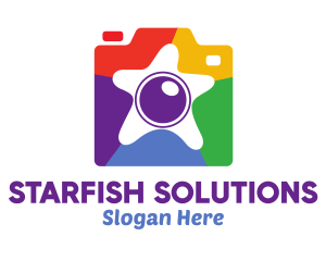 Starfish - Colorful Starfish Camera logo design