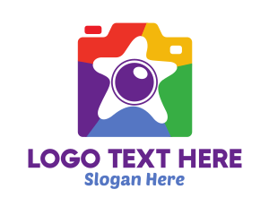 Photograph - Colorful Starfish Camera logo design