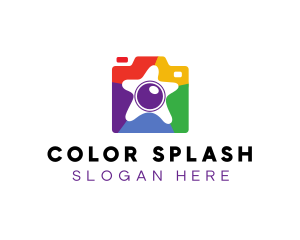 Colorful Starfish Camera logo design