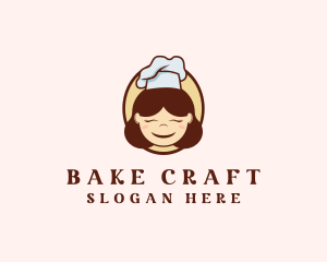 Happy Lady Chef logo design