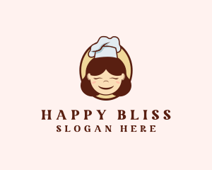 Happy Lady Chef logo design