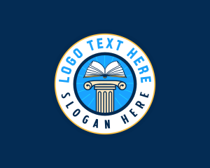 Elearning - Learning Book Academy logo design