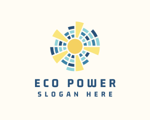 Renewable Energy - Solar Energy Power logo design