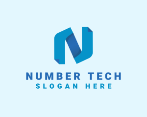 Tech Software Letter N logo design