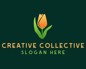 Tulip Flower Garden logo design