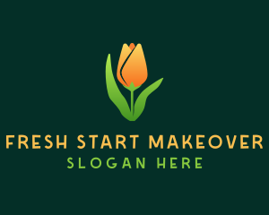 Tulip Flower Garden logo design