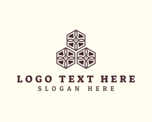 Refurbish - Hexagon Flooring Decor logo design