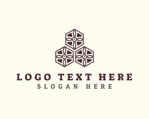Remodel - Hexagon Flooring Decor logo design