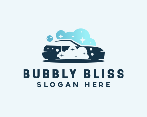 Car Wash Bubbles logo design