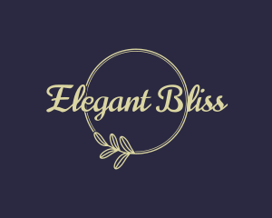 Elegant Leaf Wordmark Logo