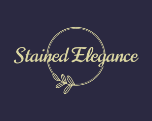 Elegant Leaf Wordmark logo design