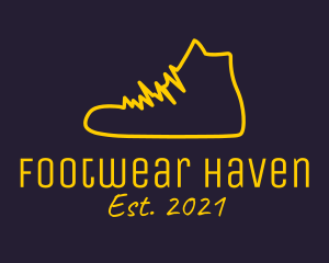 Yellow Sneaker Lifeline  logo design