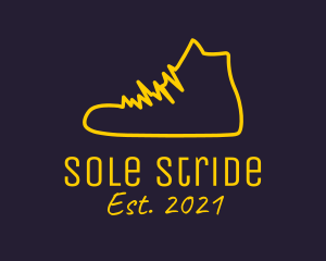 Sneaker - Yellow Sneaker Lifeline logo design