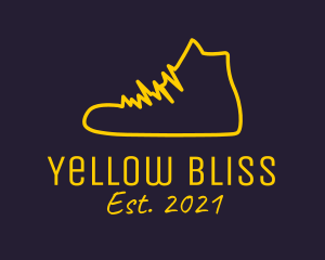 Yellow Sneaker Lifeline  logo design