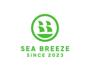 Boat Ship Sailing logo design