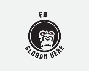 Zoo - Wild Gorilla Ape logo design