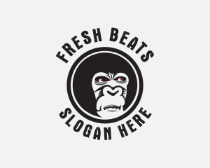 Hiphop - Wild Gorilla Ape logo design