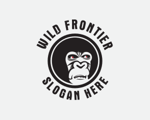 Wild Gorilla Ape logo design