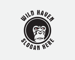 Wild Gorilla Ape logo design