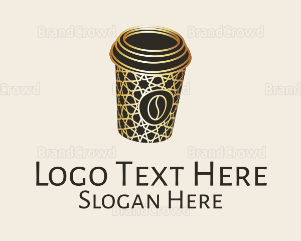 Islamic Motif Coffee Cup Logo