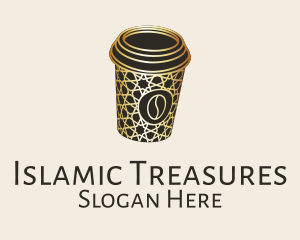 Islamic Motif Coffee Cup logo design