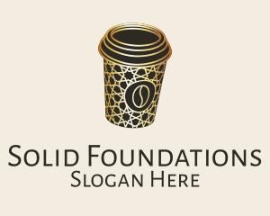 Eid - Islamic Motif Coffee Cup logo design