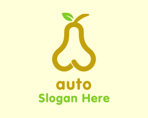 Fresh Yellow Pear Fruit  Logo