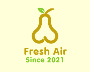 Fresh Yellow Pear Fruit  logo design