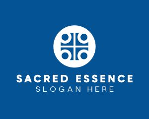 Sacramental - Blue Medical Cross logo design