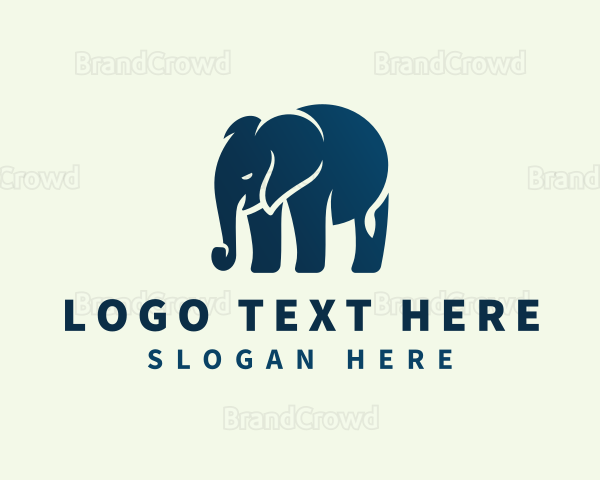 Elephant Animal Wildlife Logo