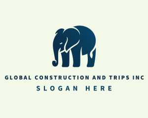 Elephant Animal Wildlife Logo