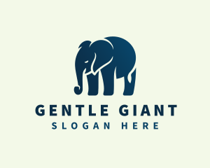 Elephant Animal Wildlife logo design