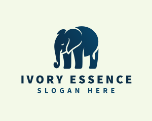 Ivory - Elephant Animal Wildlife logo design