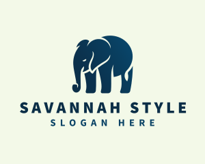 Elephant Animal Wildlife logo design