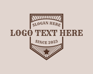 Retro - Shield Banner Sheriff Badge logo design