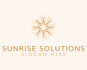 Cosmic Luxury Sun logo design