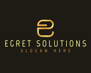 Consulting Tech Agency Letter E logo design