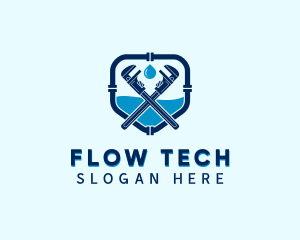 Pipe - Wrench Pipe Plumbing logo design