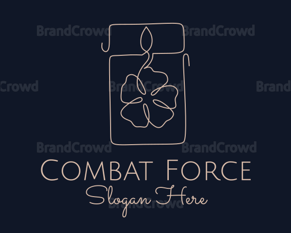 Flower Candle Decor Logo