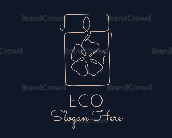Flower Candle Decor Logo