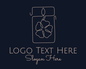 Decoration - Flower Candle Decor logo design