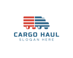 American Logistics Truck logo design