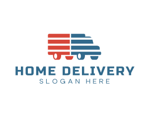 American Logistics Truck logo design