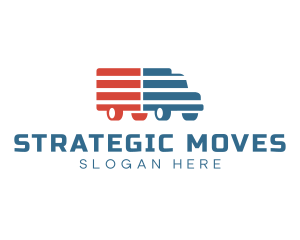 American Logistics Truck logo design