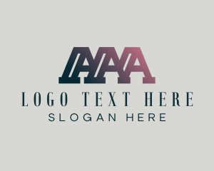 Triple - Construction Business Triple Letter A logo design