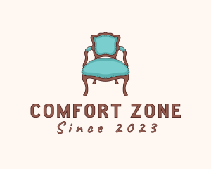 Armchair - Elegant Cushion Armchair logo design